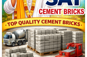 Cement bricks in Nellore